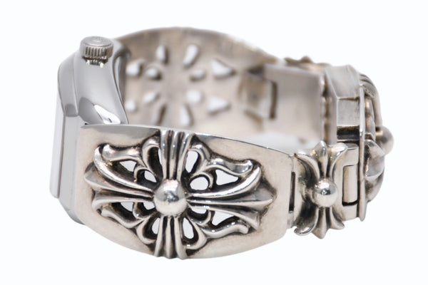 極美品 激レア CHROME HEARTS×フランクミュラー クロムハーツ 時計 8002SC コンキスタドール ウォッチブレス 中古 4b012172