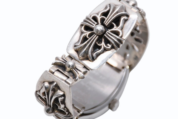 極美品 激レア CHROME HEARTS×フランクミュラー クロムハーツ 時計 8002SC コンキスタドール ウォッチブレス 中古 4b012172