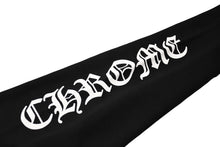Load image into Gallery viewer, 新品未使用 CHROME HEARTS クロムハーツ ジップアップフーディー パーカー サイズL ブラック ホワイト オールドイングリッシュロゴ 中古 4b012176