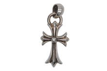 Load image into Gallery viewer, 極美品 CHROME HEARTS クロムハーツ CH CRS SML W/BALE スモールCHクロス Wベイルペンダントトップ チャーム 重量約24.0g 中古 4b012189