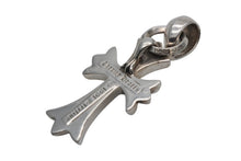 Load image into Gallery viewer, 極美品 CHROME HEARTS クロムハーツ CH CRS SML W/BALE スモールCHクロス Wベイルペンダントトップ チャーム 重量約24.0g 中古 4b012189