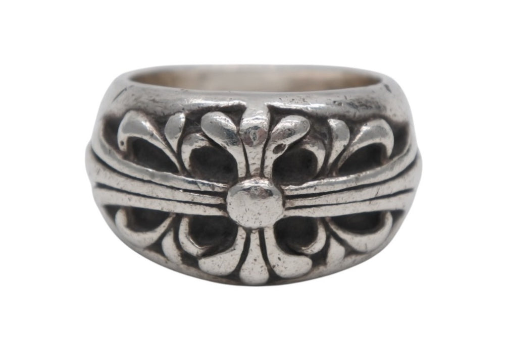 CHROME HEARTS FLORAL CROSS Ring Weight approx. 16.8g Size 15 Sterling Silver Good Condition Used 4b012188