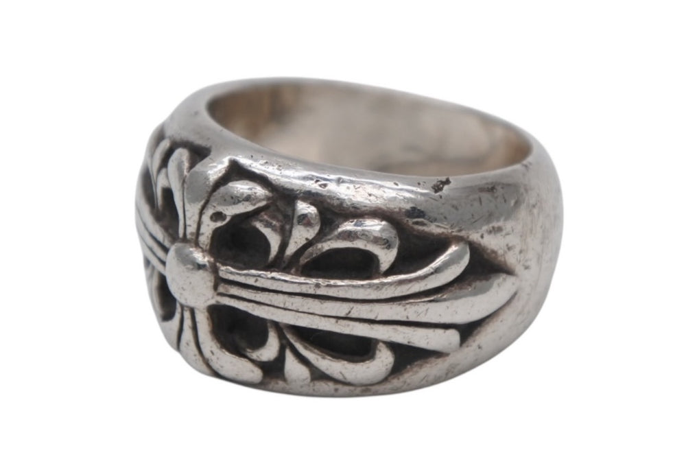 CHROME HEARTS FLORAL CROSS Ring Weight approx. 16.8g Size 15 Sterling Silver Good Condition Used 4b012188