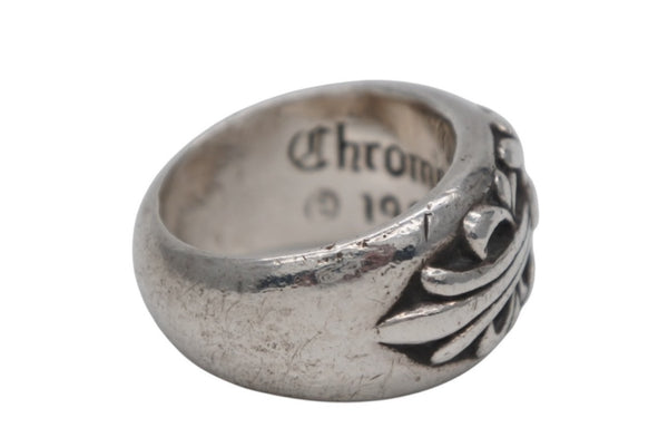 CHROME HEARTS クロムハーツ FLORAL CROSS フローラルクロス リング 指輪 重量約16.8g サイズ15号 スターリングシルバー 美品 中古 4b012188