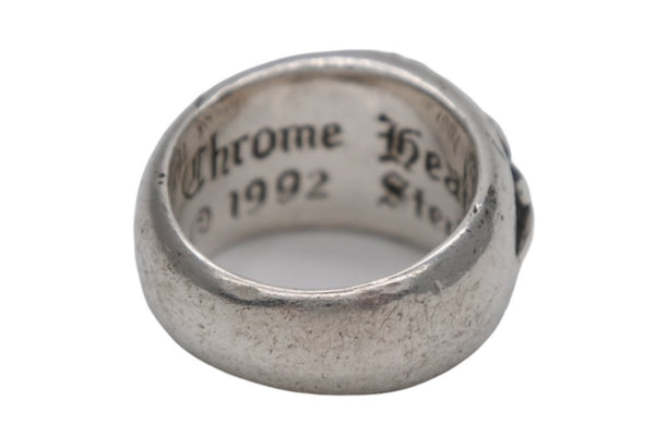CHROME HEARTS クロムハーツ FLORAL CROSS フローラルクロス リング 指輪 重量約16.8g サイズ15号 スターリングシルバー 美品 中古 4b012188
