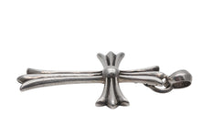 Load image into Gallery viewer, CHROME HEARTS クロムハーツ CH CRS LG W/BALE ラージCHクロス Wベイルペンダントトップ チャーム 重量約46.7g 美品 中古 4b012186