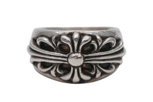 Load image into Gallery viewer, CHROME HEARTS クロムハーツ FLORAL CROSS フローラルクロス リング 指輪 重量約18.8g サイズ21号 スターリングシルバー 美品 中古 4b012184