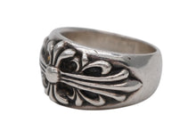 Load image into Gallery viewer, CHROME HEARTS クロムハーツ FLORAL CROSS フローラルクロス リング 指輪 重量約18.8g サイズ21号 スターリングシルバー 美品 中古 4b012184