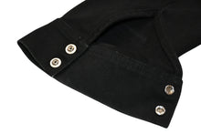 Load image into Gallery viewer, 極美品 CHROME HEARTS クロムハーツ WORK DOG ワークドッグ デニムシャツ サイズL クロスボールボタン ブラック 中古 4b012190