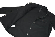 Load image into Gallery viewer, 極美品 CHROME HEARTS クロムハーツ WORK DOG ワークドッグ デニムシャツ サイズL クロスボールボタン ブラック 中古 4b012190