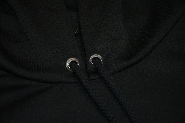極美品 CHROME HEARTS クロムハーツ メッシュトラックフーディー サイズL アフターセメタリークロスパッチ 9パッチ クロスボール 中古 4b012191