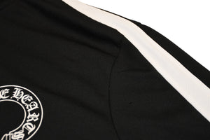 極美品 CHROME HEARTS クロムハーツ メッシュトラックフーディー サイズL アフターセメタリークロスパッチ 9パッチ クロスボール 中古 4b012191
