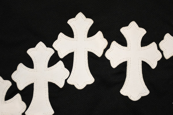 極美品 CHROME HEARTS クロムハーツ メッシュトラックフーディー サイズL アフターセメタリークロスパッチ 9パッチ クロスボール 中古 4b012191
