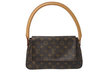 画像をギャラリービューアに読み込む, 極美品 LOUIS VUITTON ルイヴィトン モノグラム ミニルーピング ショルダーバッグ M51147 PVC レザー ブラウン 中古 4b001220