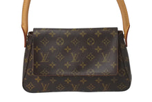 画像をギャラリービューアに読み込む, 極美品 LOUIS VUITTON ルイヴィトン モノグラム ミニルーピング ショルダーバッグ M51147 PVC レザー ブラウン 中古 4b001220