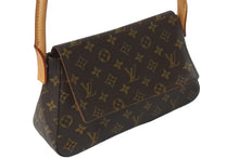 画像をギャラリービューアに読み込む, 極美品 LOUIS VUITTON ルイヴィトン モノグラム ミニルーピング ショルダーバッグ M51147 PVC レザー ブラウン 中古 4b001220
