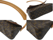 画像をギャラリービューアに読み込む, 極美品 LOUIS VUITTON ルイヴィトン モノグラム ミニルーピング ショルダーバッグ M51147 PVC レザー ブラウン 中古 4b001220