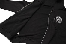 Load image into Gallery viewer, 新品未使用 CHROME HEARTS クロムハーツ ジップアップフーディー パーカー サイズXL ホースシュー ブラック 東京限定 中古 4b012203