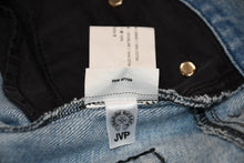 画像をギャラリービューアに読み込む, CHROME HEARTS クロムハーツ セパレートジップデニムパンツ ジーンズ サイズ25 クロスボール インディゴブルー 美品 中古 4b012204
