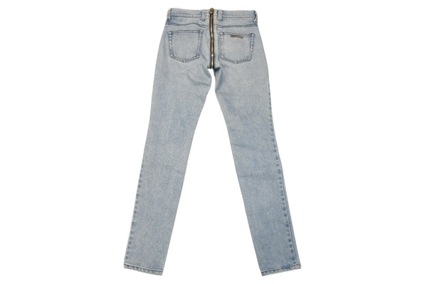 CHROME HEARTS Separate Zip Denim Pants Jeans Size 25 Cross Ball Indigo Blue Good Condition Used 4b012204