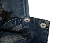 Load image into Gallery viewer, CHROME HEARTS クロムハーツ デニムウエスタンシャツ 長袖シャツ サイズSM CHクロスパッチ 2パッチ クロスボールボタン 良品 中古 4b012205