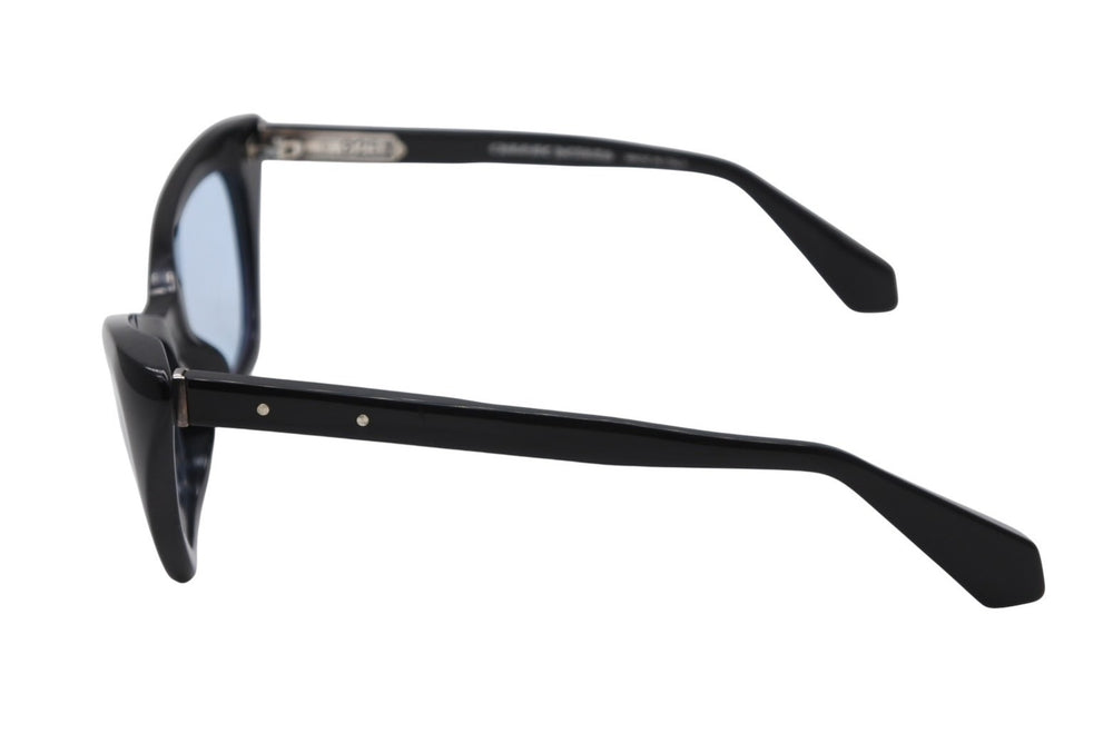 CHROME HEARTS PM Sunglasses Eyewear Size 52□18-143 Acetate Silver 925 Black Blue Good Condition Used 4b012207