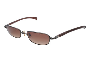 CHROME HEARTS クロムハーツ VERVEDERE-D ベルヴェデール-D サングラス アイウェア CHクロス ダガー エボニーウッド 良品 中古 4b012178
