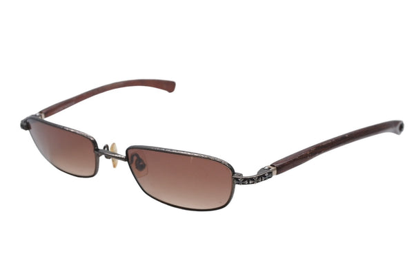 CHROME HEARTS クロムハーツ VERVEDERE-D ベルヴェデール-D サングラス アイウェア CHクロス ダガー エボニーウッド 良品 中古 4b012178
