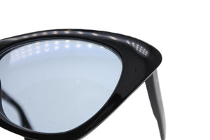 CHROME HEARTS クロムハーツ PM サングラス アイウェア サイズ52□18-143 アセテート シルバー925 ブラック ブルー 美品 中古 4b012207