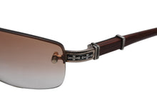 Load image into Gallery viewer, CHROME HEARTS クロムハーツ TAIL テイル ハーフリム サングラス アイウェア エボニーウッドテンプル CHクロス CHプラス 美品 中古 4b012181