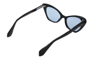 CHROME HEARTS クロムハーツ PM サングラス アイウェア サイズ52□18-143 アセテート シルバー925 ブラック ブルー 美品 中古 4b012207