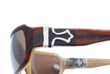 Load image into Gallery viewer, CHROME HEARTS クロムハーツ FIX Ⅱ フィックス Ⅱ サングラス アイウェア アセテート プラスチック シルバー925 ブラウン 美品 中古 4b012192