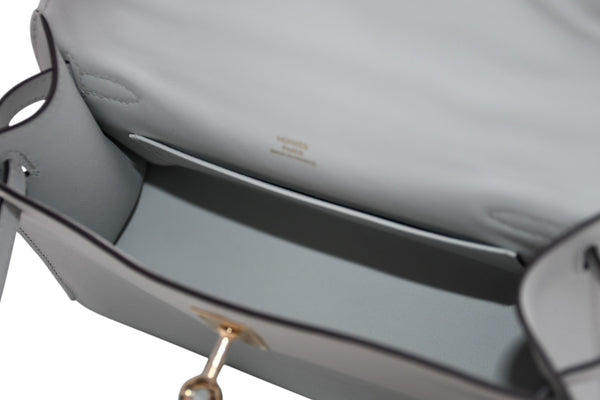未使用 HERMES エルメス ハンドバッグ ポシェットケリー K刻印 グリペール スイフト ゴールド金具 中古 4b012214