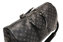 Load image into Gallery viewer, 極美品 LOUIS VUITTON ルイヴィトン キーポル バンドリエール45 ボストンバッグ M40569 モノグラム エクリプス ブラック 中古 4b012215