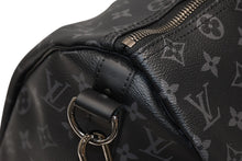Load image into Gallery viewer, 極美品 LOUIS VUITTON ルイヴィトン キーポル バンドリエール45 ボストンバッグ M40569 モノグラム エクリプス ブラック 中古 4b012215