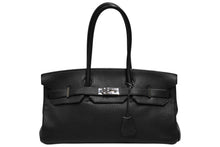 Load image into Gallery viewer, 極美品 HERMES エルメス ショルダーバーキン トリヨンクレマンス ◻︎N刻 ゴルチェ期 ブラック シルバー金具 中古 4b012216