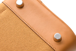 新品未使用 HERMES エルメス バーキンカーゴ 25 ハンドバッグ Z刻印 セサミ シルバー金具 中古 4b012218