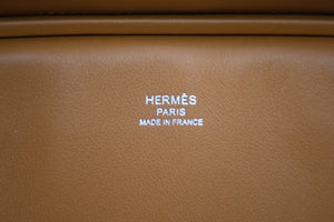 新品未使用 HERMES エルメス バーキンカーゴ 25 ハンドバッグ Z刻印 セサミ シルバー金具 中古 4b012218