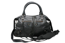 Load image into Gallery viewer, BALENCIAGA バレンシアガ ハンドバッグ バレンシアガ ザ・タウン 2WAY ショルダーバッグ ブラック レザー 240579 良品 中古 4b012223