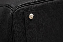 Load image into Gallery viewer, 新品同様 HERMES エルメス Haut a Courroies オータクロア40 ハンドバッグ トゴ ブラック シルバー金具 Z刻印 中古 4b012227