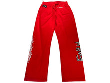 Load image into Gallery viewer, CHROME HEARTS クロムハーツ × MATTY BOY マッティボーイ メッシュパンツ サイズL フローラルクロス レッド 美品 中古 4b012238