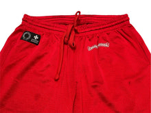 Load image into Gallery viewer, CHROME HEARTS クロムハーツ × MATTY BOY マッティボーイ メッシュパンツ サイズL フローラルクロス レッド 美品 中古 4b012238