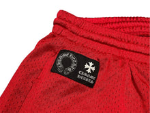 Load image into Gallery viewer, CHROME HEARTS クロムハーツ × MATTY BOY マッティボーイ メッシュパンツ サイズL フローラルクロス レッド 美品 中古 4b012238