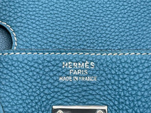 画像をギャラリービューアに読み込む, 極美品 HERMES エルメス BIRKIN バーキン35 ブルージーン シルバー金具 トゴ ハンドバッグ □G刻印 中古 4b012225