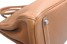 Load image into Gallery viewer, 極美品 HERMES エルメス バーキン30 ハンドバッグ トゴ ゴールド シルバー金具 ☐K刻印 中古 4b012252