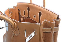 Load image into Gallery viewer, 極美品 HERMES エルメス バーキン30 ハンドバッグ トゴ ゴールド シルバー金具 ☐K刻印 中古 4b012252