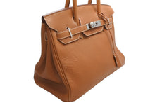 Load image into Gallery viewer, 極美品 HERMES エルメス バーキン30 ハンドバッグ トゴ ゴールド シルバー金具 ☐K刻印 中古 4b012252
