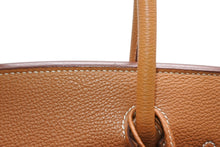 Load image into Gallery viewer, 極美品 HERMES エルメス バーキン30 ハンドバッグ トゴ ゴールド シルバー金具 ☐K刻印 中古 4b012252