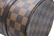 Load image into Gallery viewer, LOUIS VUITTON ルイヴィトン ダミエ エベヌ パピヨンPM ハンドバッグ N51304 筒型 ドラム型 ブラウン ゴールド金具 美品 中古 4b009213