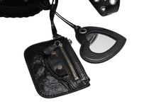 Load image into Gallery viewer, 極美品 BALENCIAGA バレンシアガ ショルダーバッグ NEO CAGOLE XS ネオカゴール XS 650987 ラムスキン ブラック シルバー金具 中古 4b012465